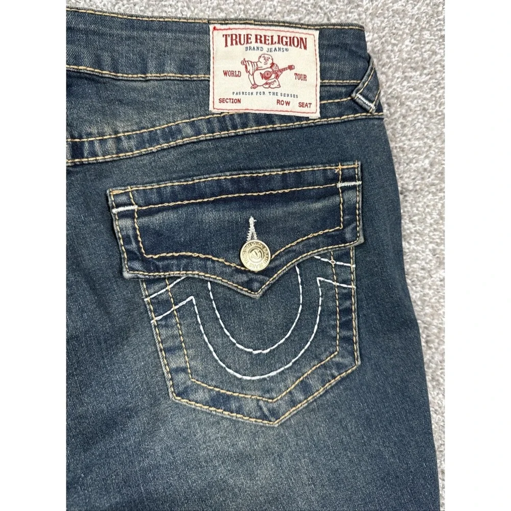 True Religion Jennie Curvy Skinny Jeans Women 29 Dark Wash Stretch